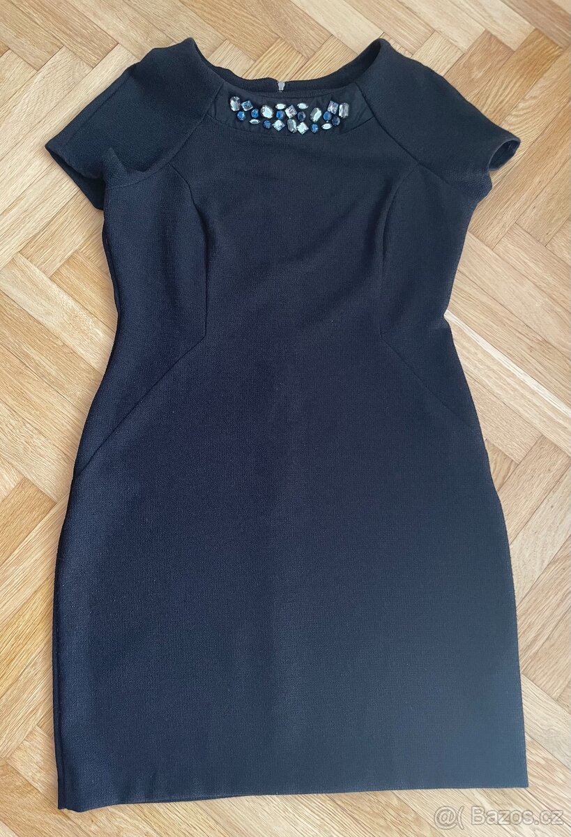 Šaty midi šaty malé černé Orsay vel. 42 top stav