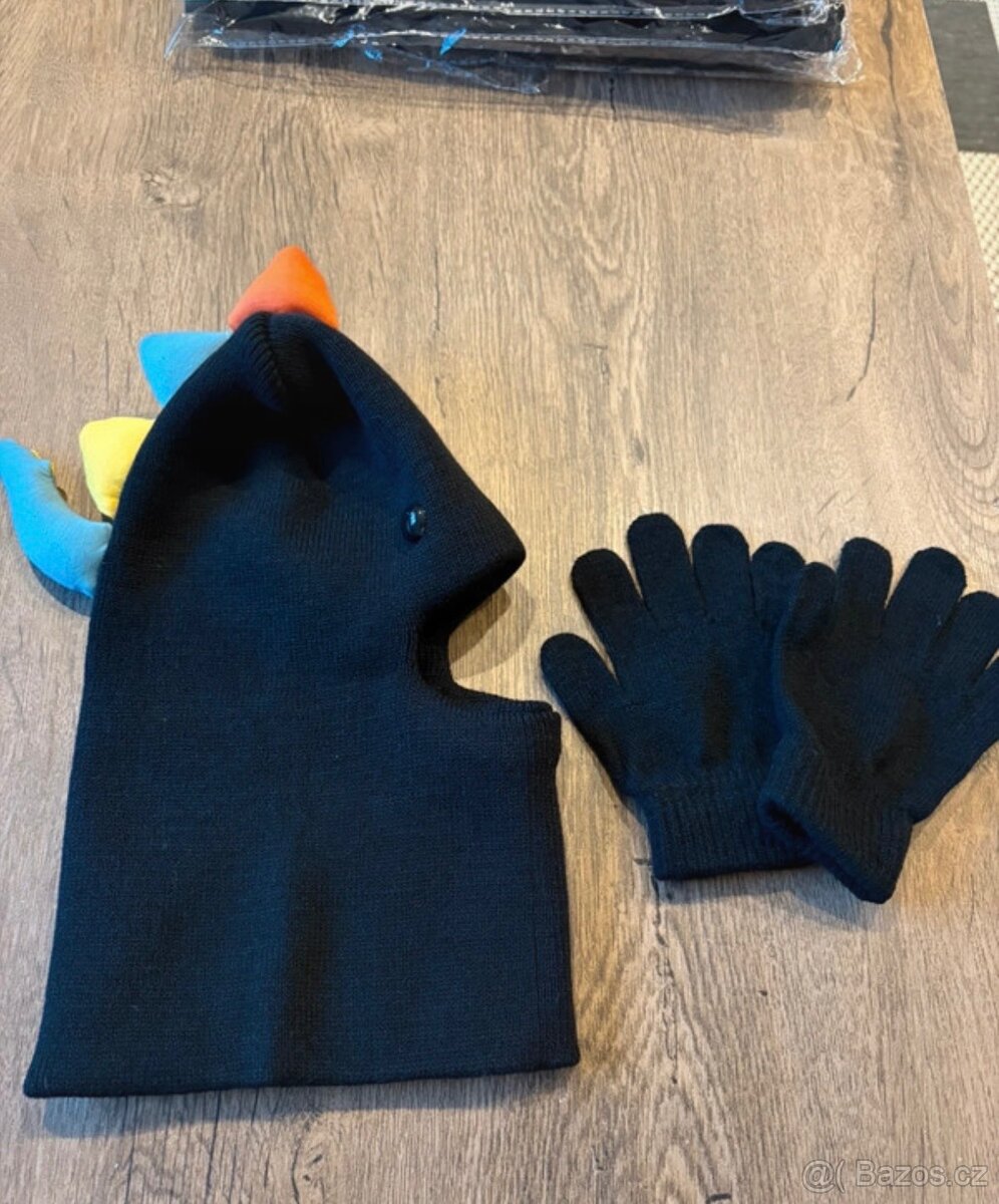 Nová dětská zimní čepice + rukavice 3-5 let
