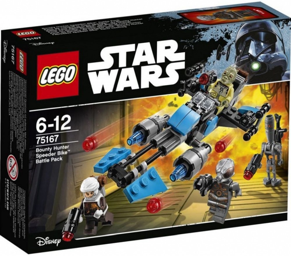 Nové LEGO Star Wars 75167 Spídrová motorka námezdního lovce