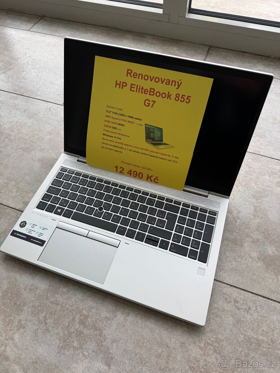 Notebook HP, záruka, DPH