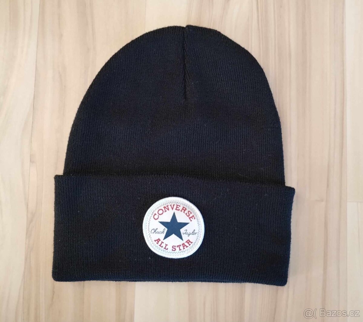 Černá unisex zimní čepice kulich Converse Chuck