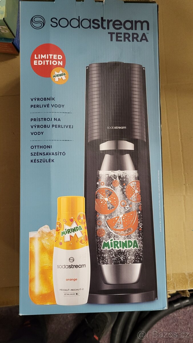 Sodastream TERRA Black MIRINDA Mpack , SLEVA