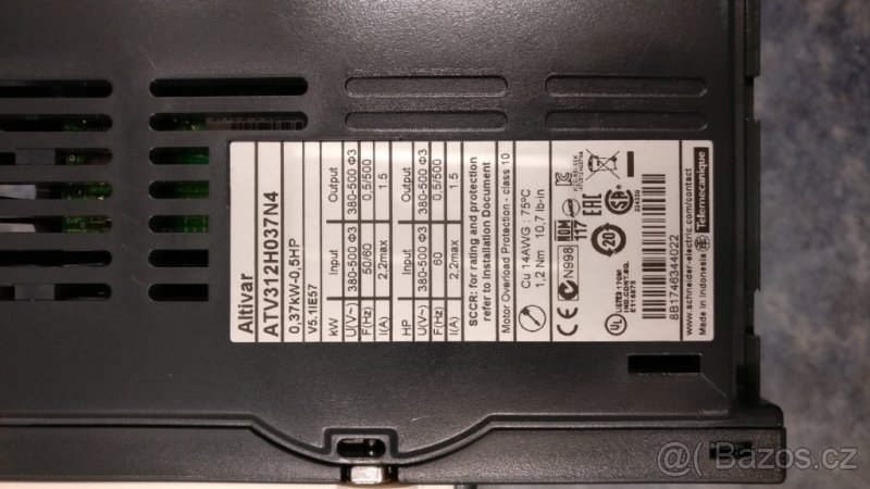 Měnič ATV312H037N4 0,37 kW