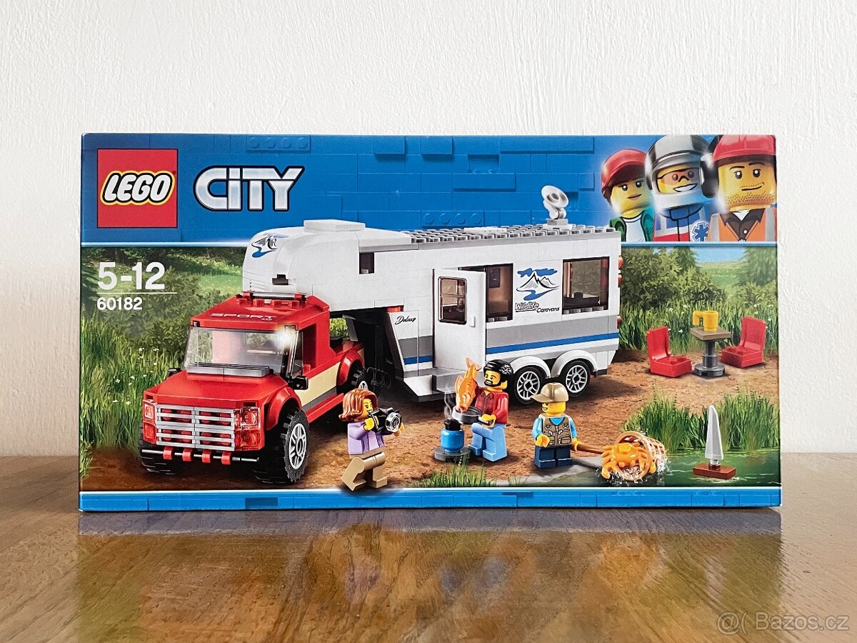 nové Lego City 60182 Pick-up a karavan