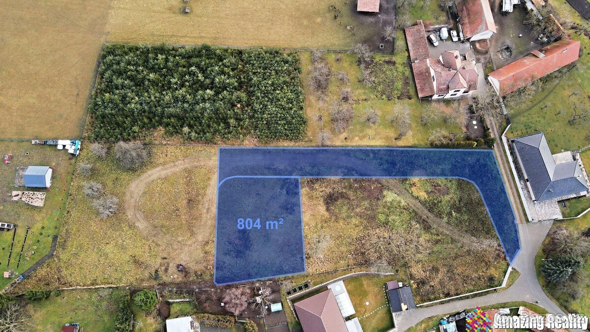 Prodej stavebního pozemku o výměře 804 m2, v obci Malé Výkle
