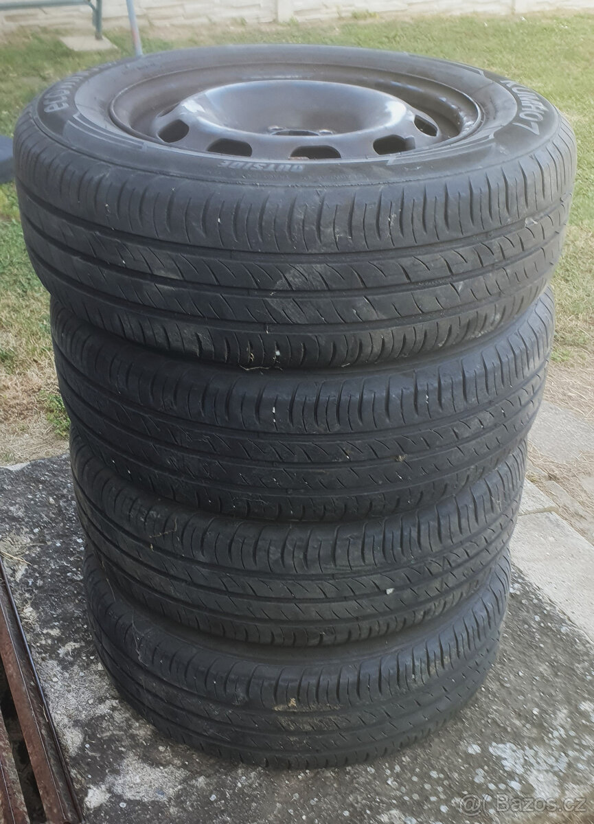 Plechové 15"disky 5x100mm., 6J, ET 38, 195/65/15" 91H