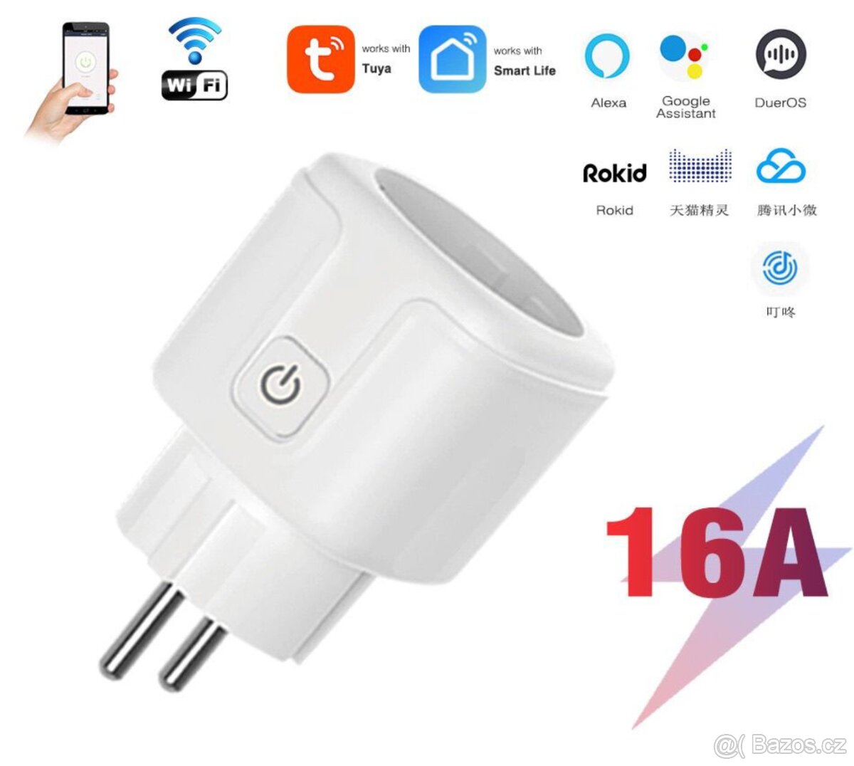 Inteligentní Wi-Fi Zásuvka 16A