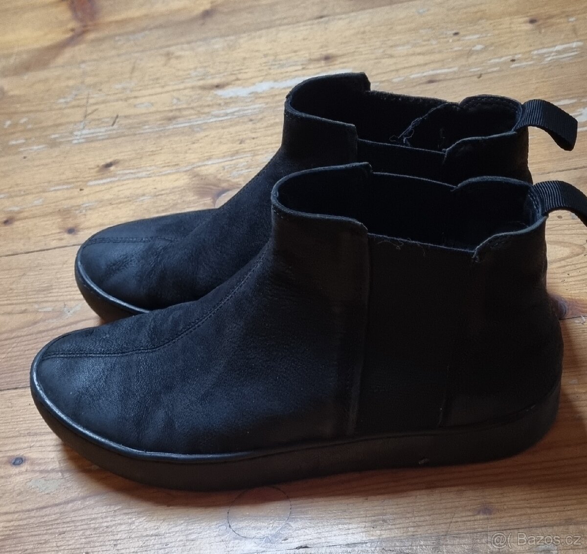 Dámské černé kožené kotníkové boty VAGABOND