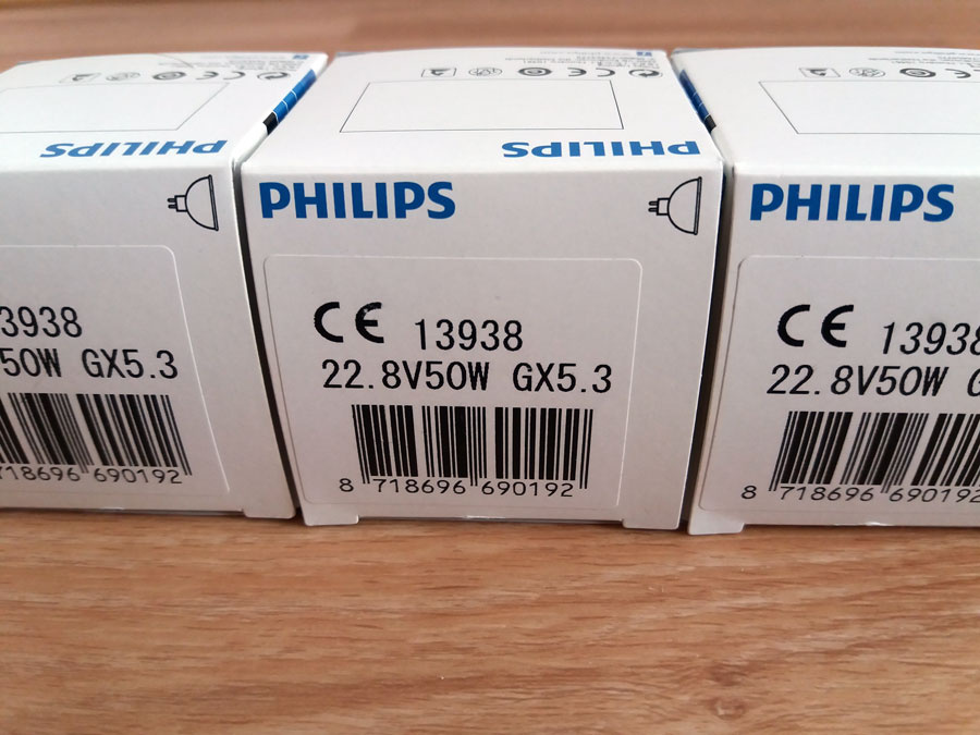 22,8V/50W, GX5,3 50mm, 750h, 13938XHP PHILIPS
