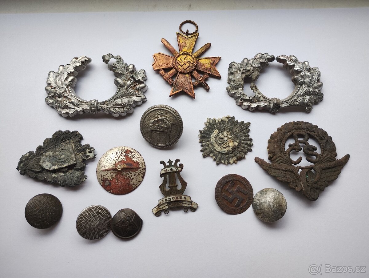 Prodám nálezy s detektorem kovu a nálezy z půdy wehrmacht