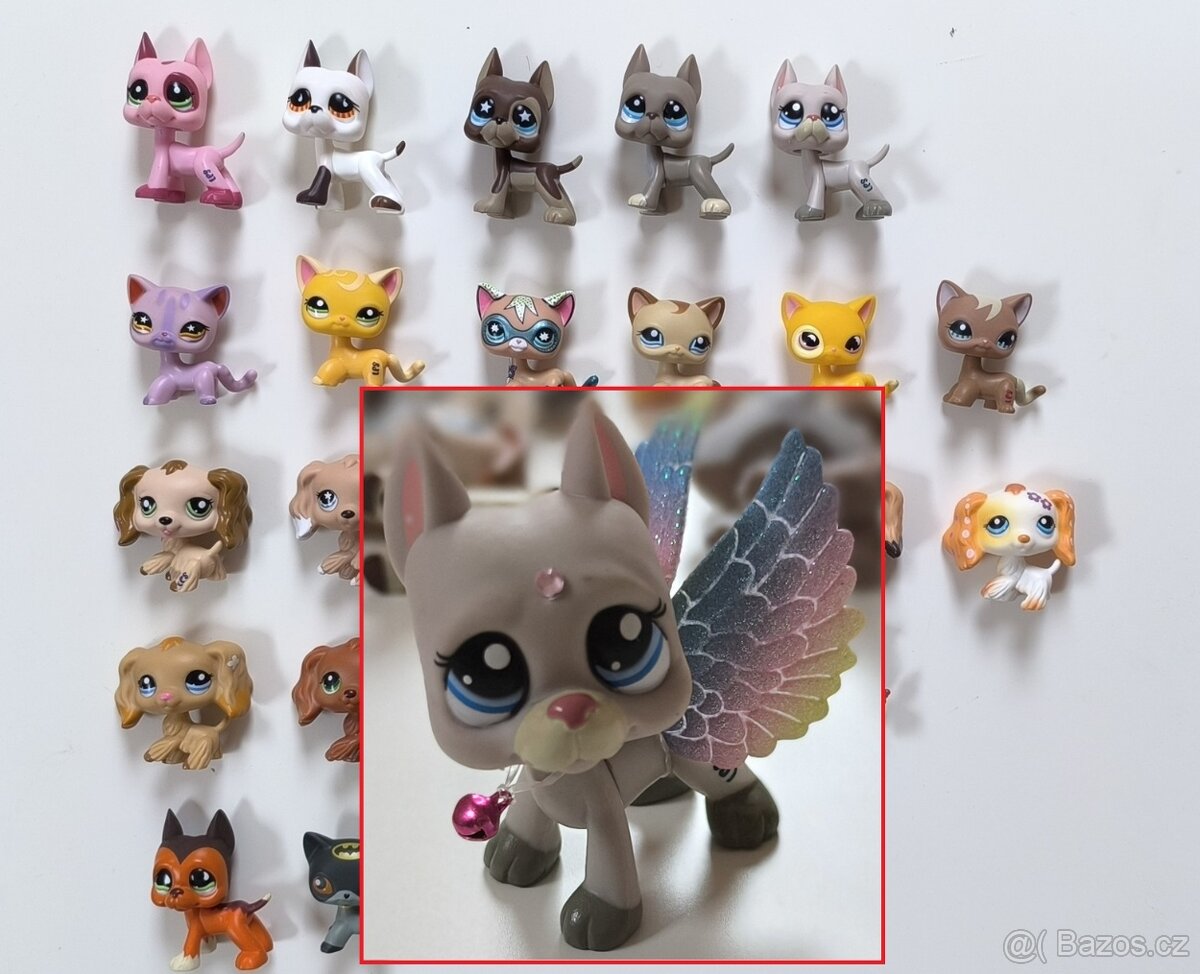 NOVÉ LPS Littlest Pet Shop + křídla, drahokam, rolnička