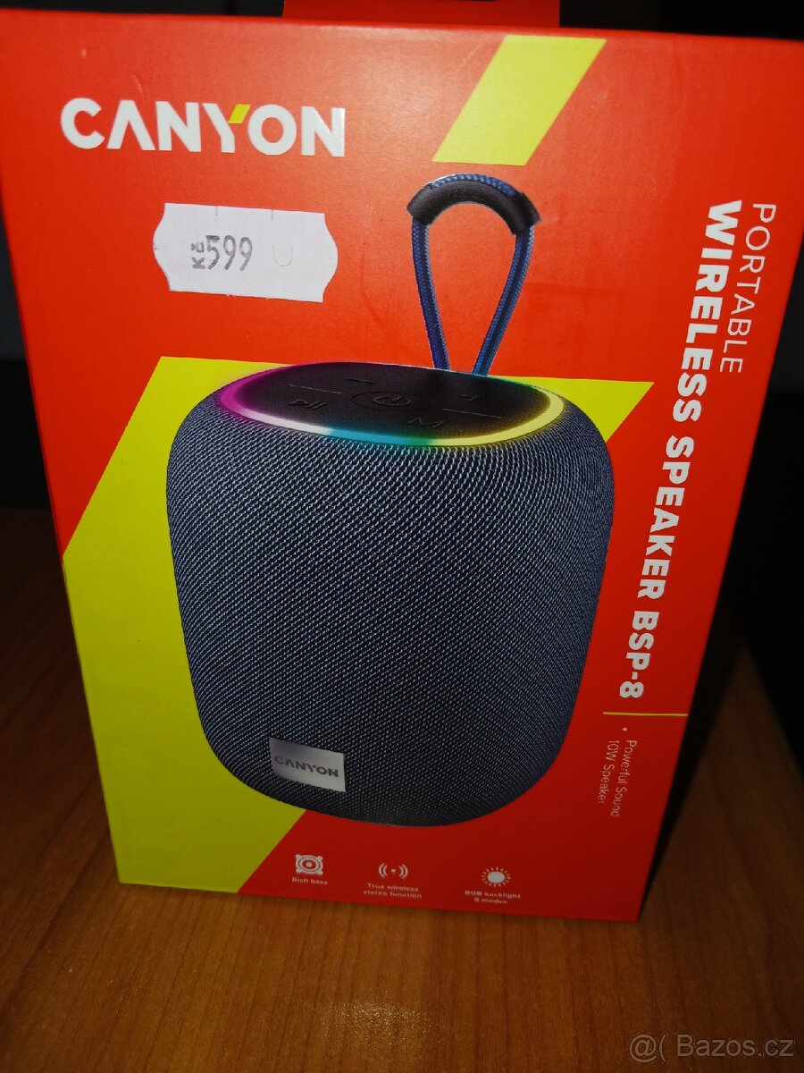 Bluetooth reproduktor 10W LED RGB vhodný Vánoční dárek