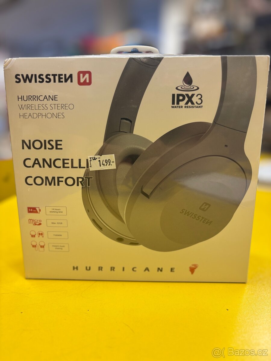 Bluetooth sluchátka Swissten Hurricane