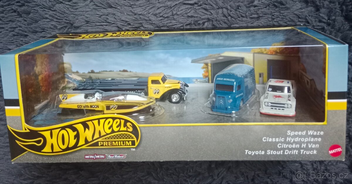 Hot Wheels Premium Speed Waze Classic Hydroplane 4 - pack