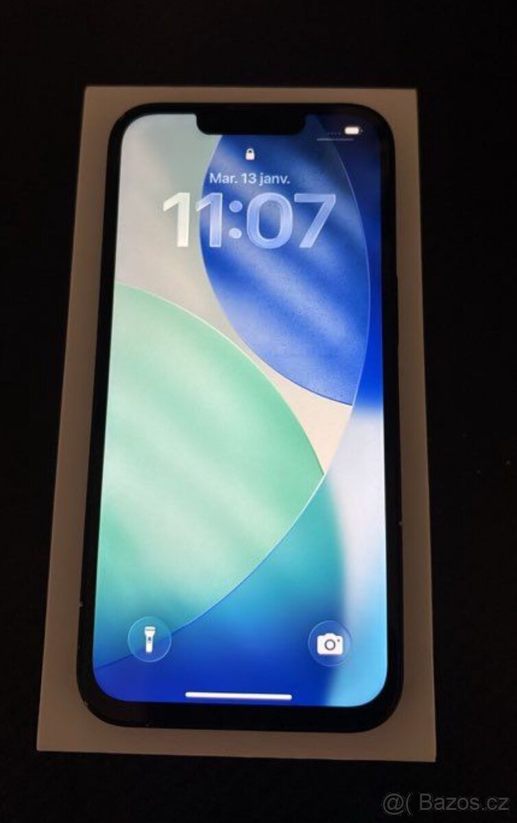 iPhone 13 - 128 GB, 100% BATTERY, ADAPTER, COVER, CABLE, BOX
