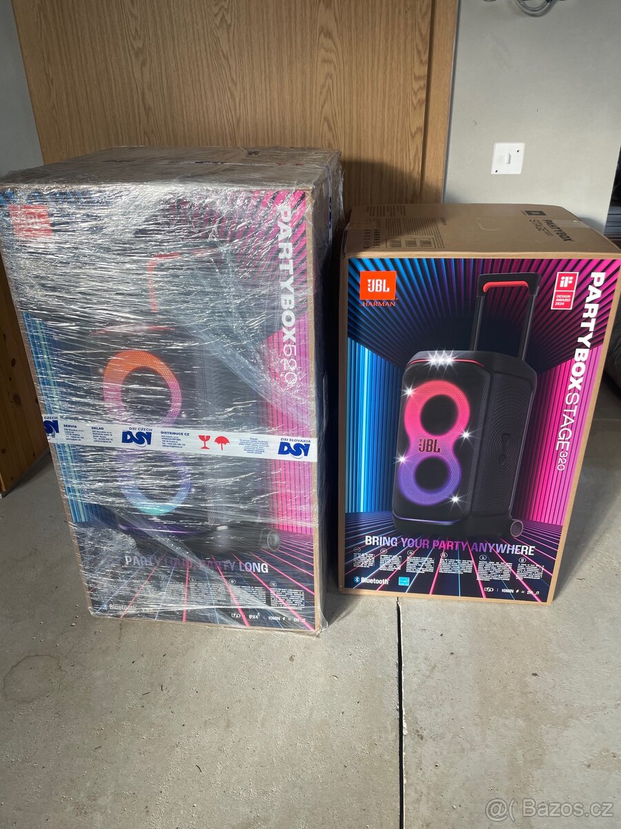 Jbl partybox 320 a partybox 520 skladem