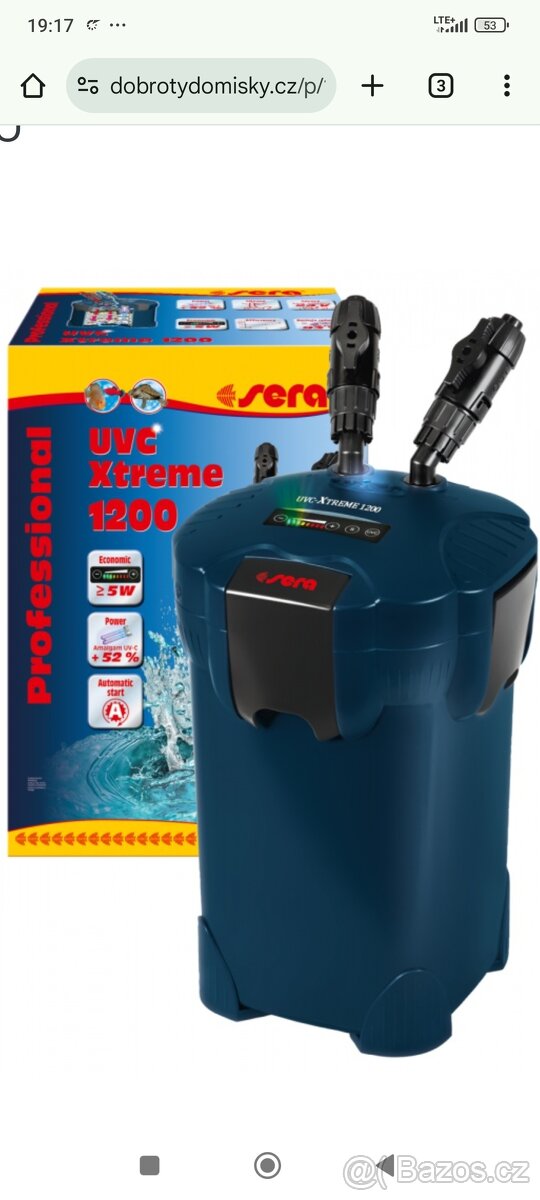 Externí filtr séra UVC extréme 1200