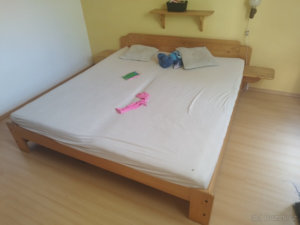 Manželská postel 180x200+skříň