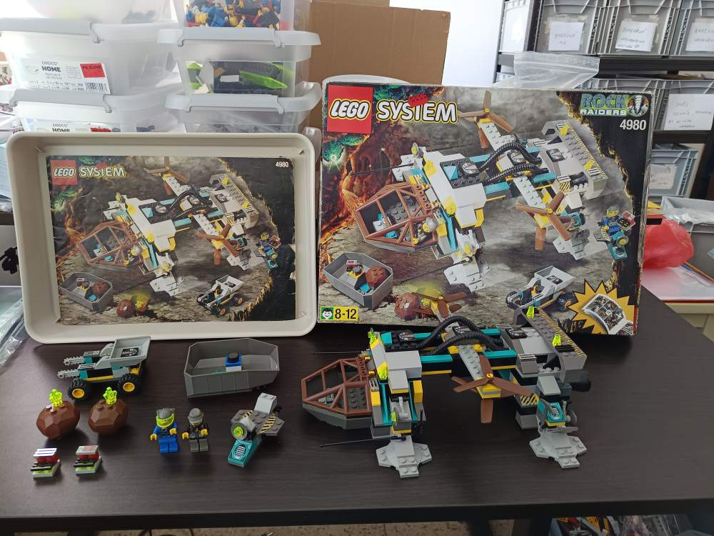 LEGO Rock Raiders 4980 Tunnel Transport +návod +box +komiks