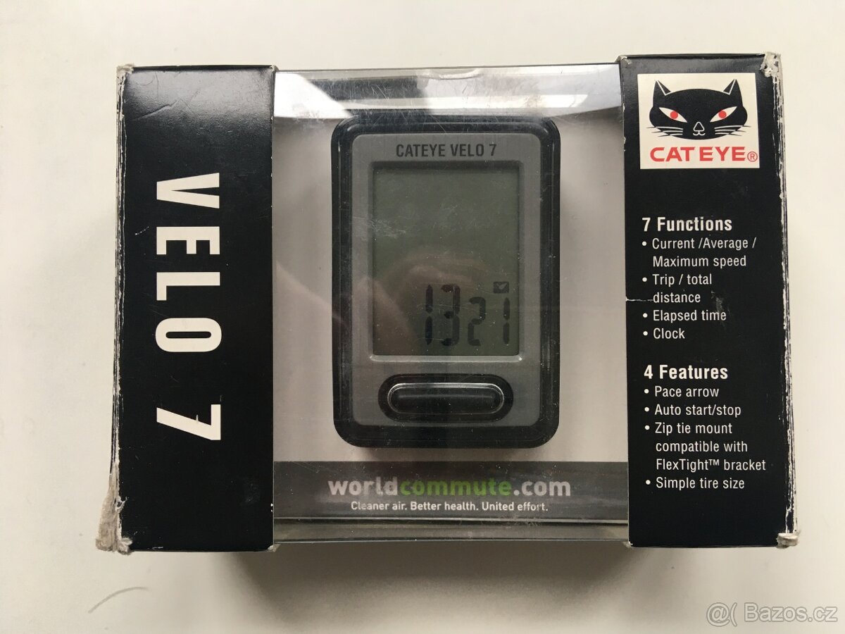 Cyklopočítač Cateye Velo 7