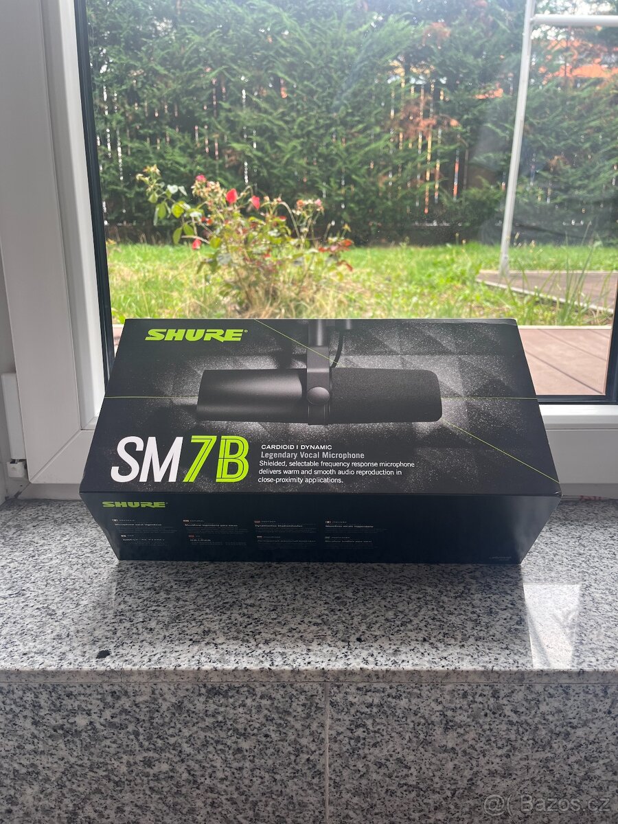 Shure SM7B, použitý, vzhledový stav perfektvní
