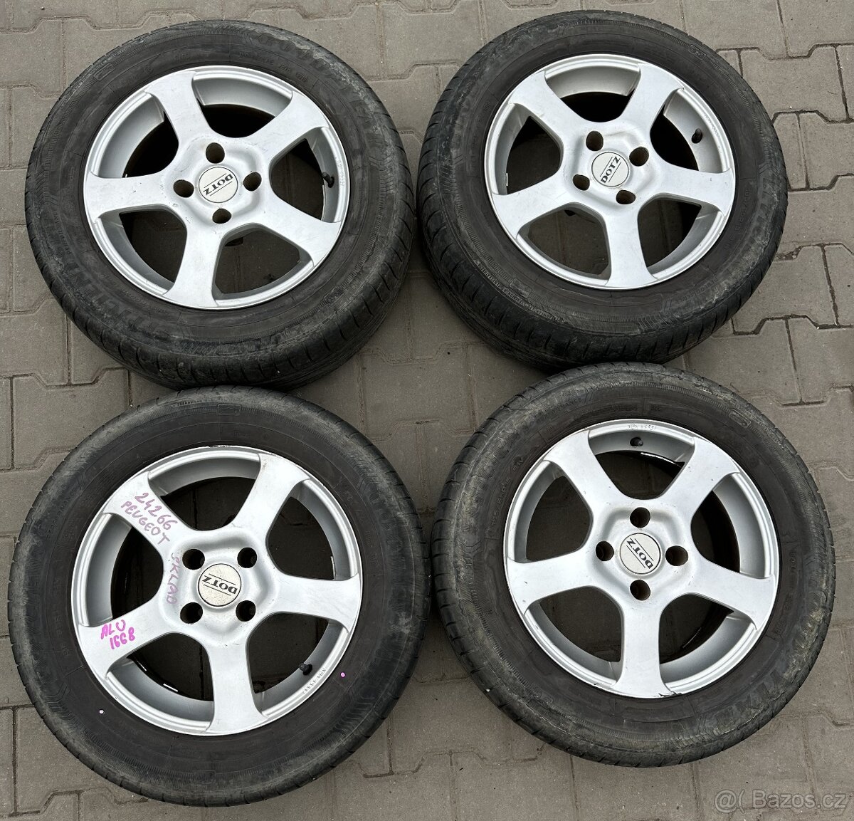 Prodám ALU kola Peugeot č. 1668