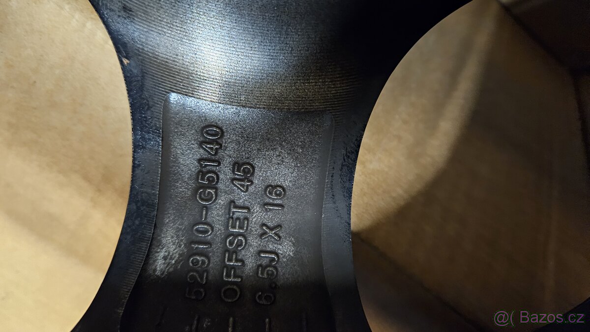 Alu disky Kia 5x114,3x16 ET45 6,5J