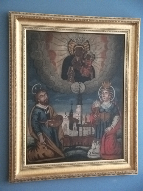 Barokní obraz Černé madony