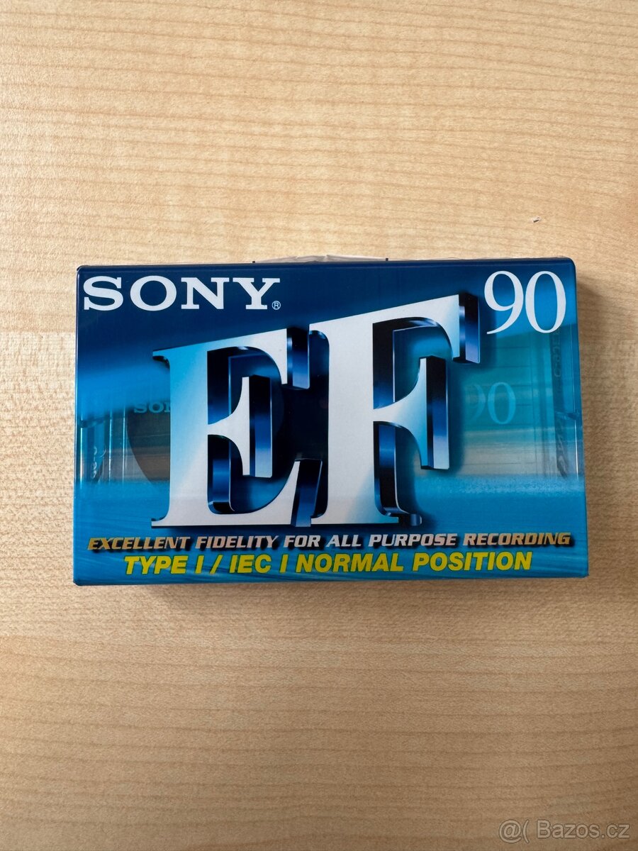 Audiokazety SONY EF 90 - 5 ks, nové