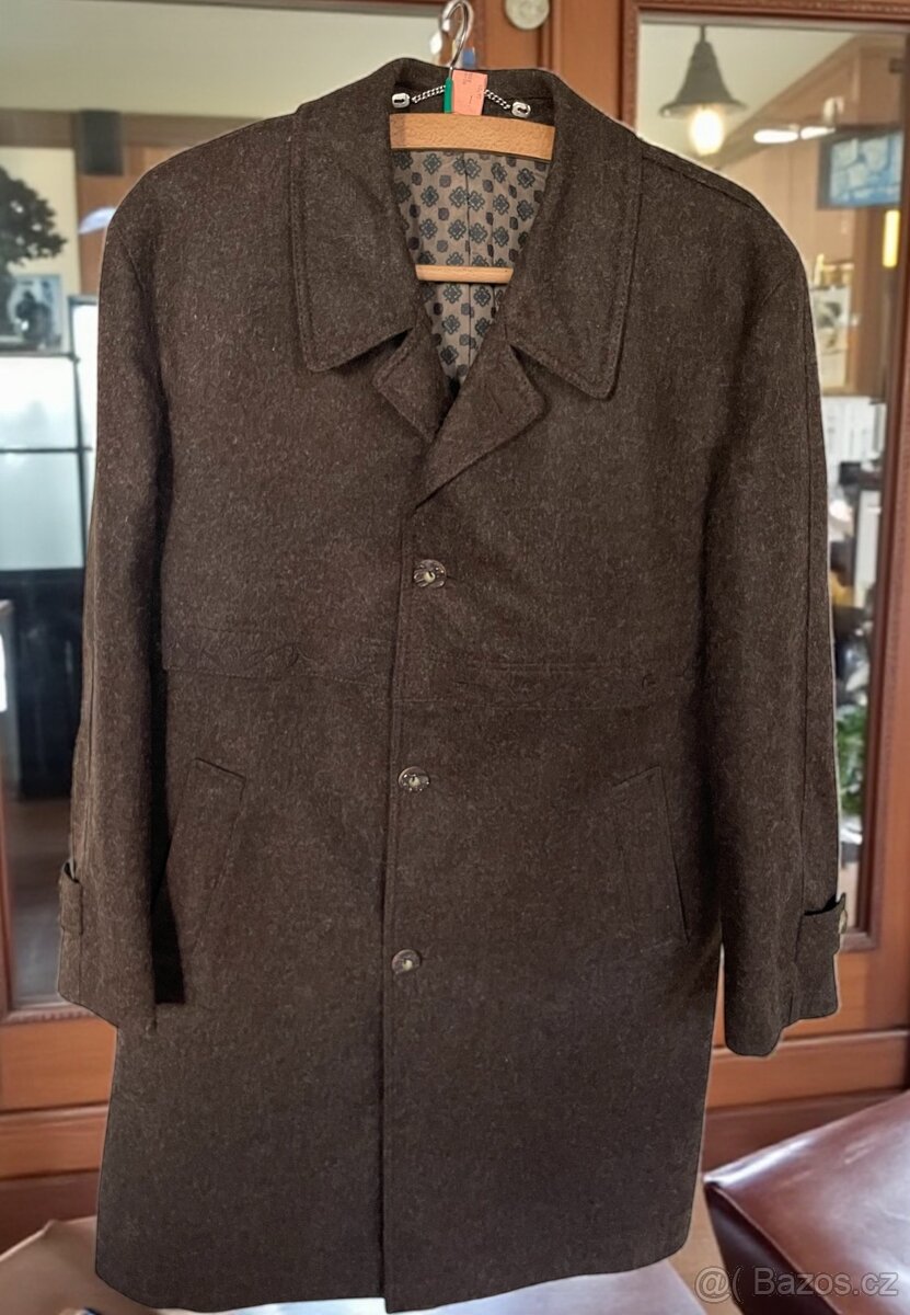 Pánský vlněný kabát vel. XL