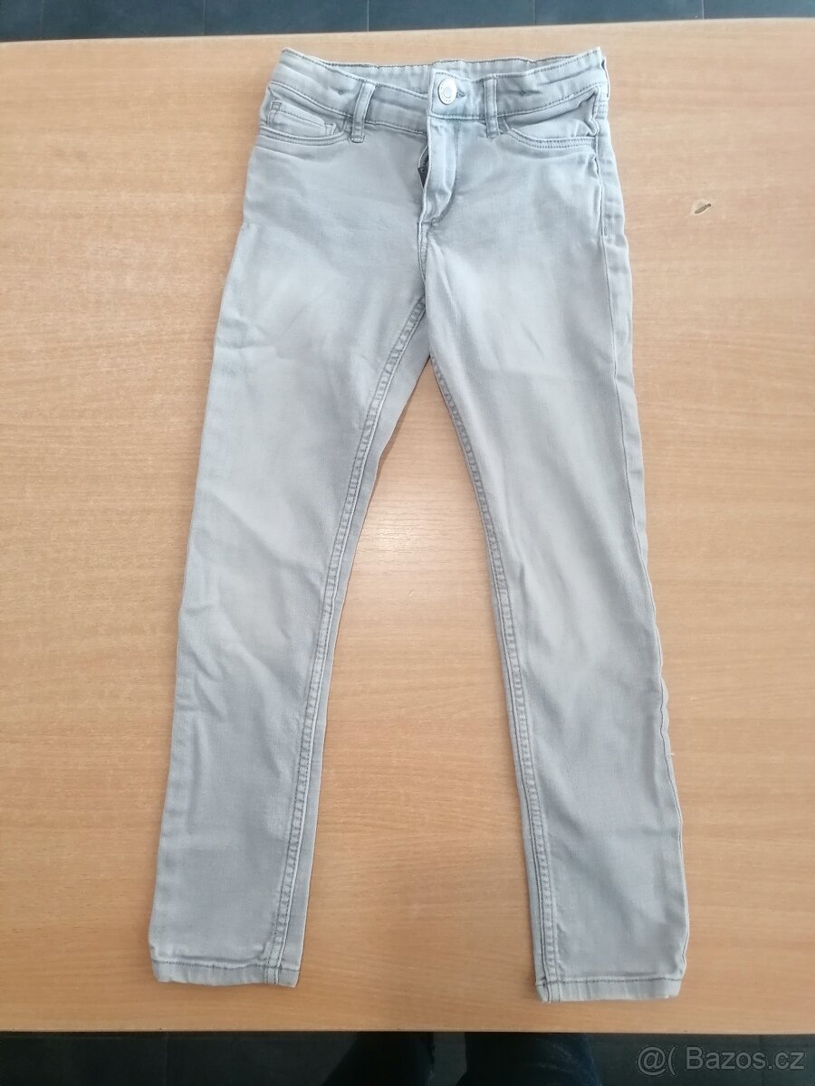 dívčí džíny H&M 128 7-8 let, skinny