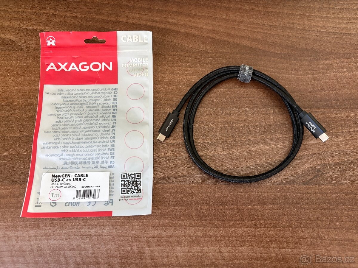 Datový kabel AXAGON USB4 240W