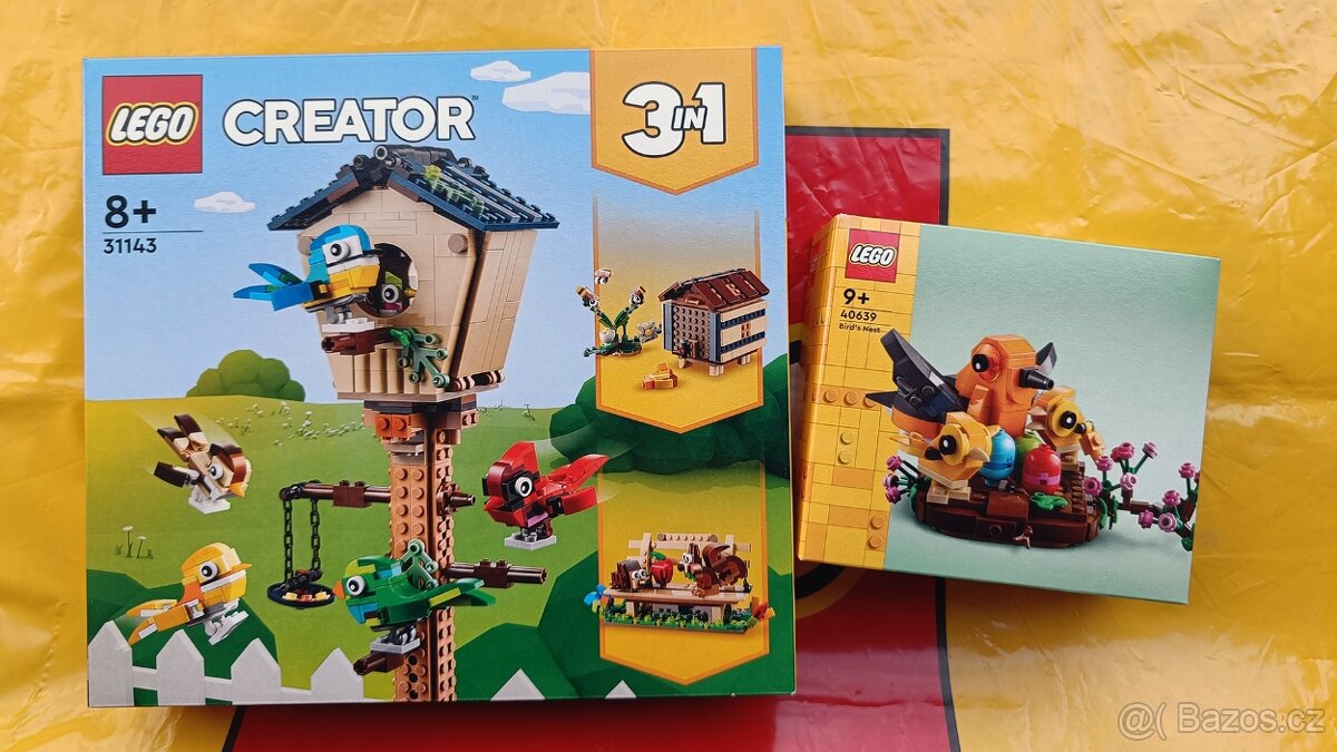 LEGO Creator 3v1 31143 Ptačí budka + 40639 Ptačí hnízdo