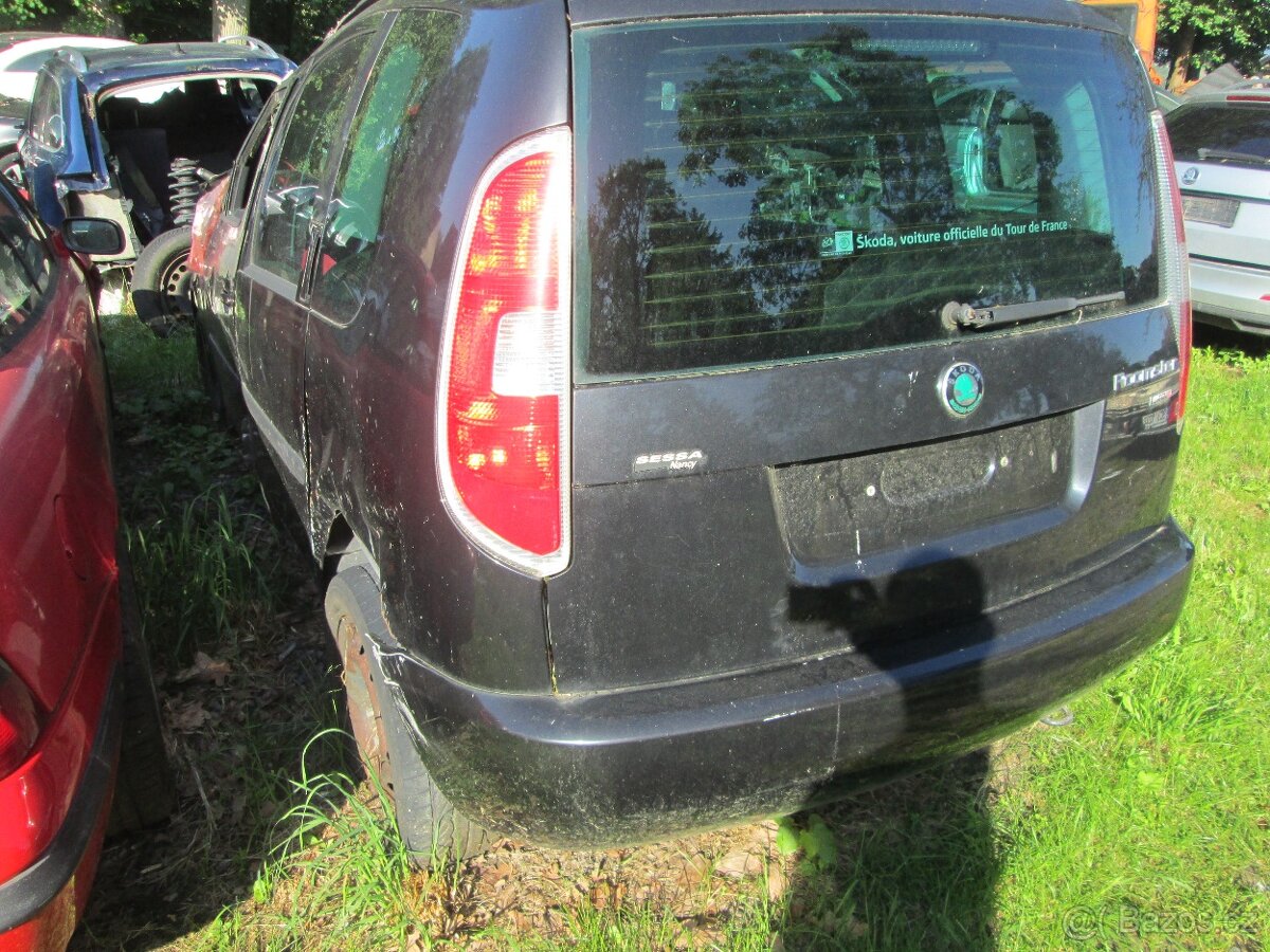 Škoda Roomster 1.6TDi 2011 ujeto 85tis.km náhradní díly