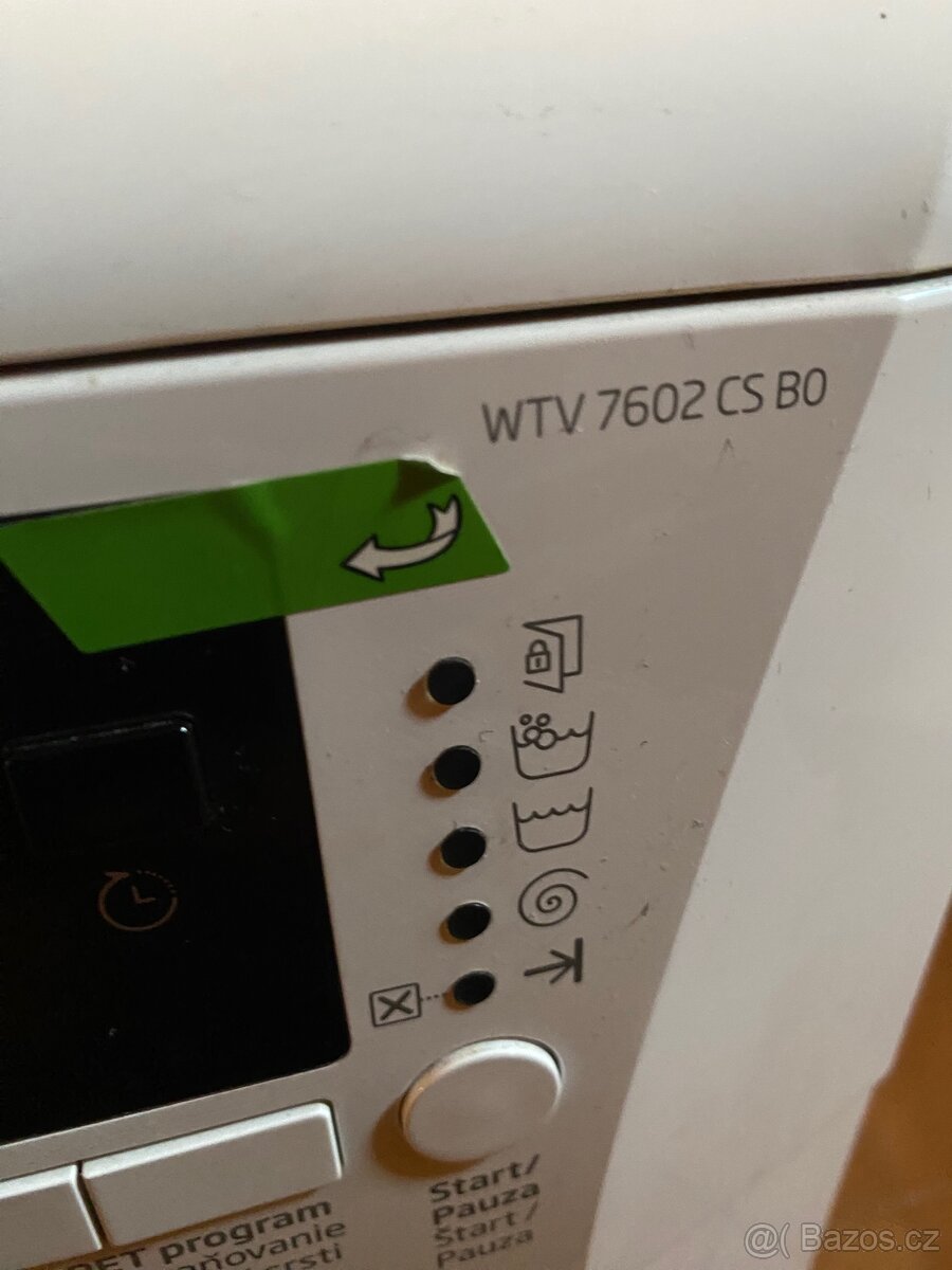 Pračka Beko WTV 7602 CS BO – nefunkční, na opravu