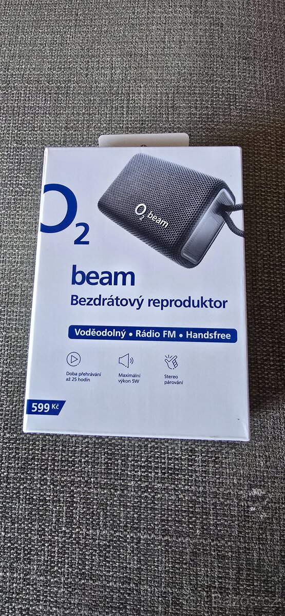 O2 Beam nový zapeceteny