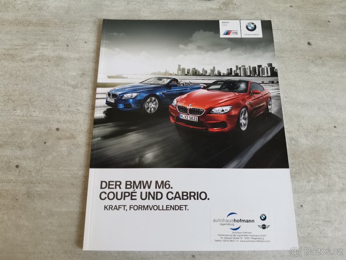 Prospekt BMW M6 Coupé Cabrio E64, 46 stran, 2013