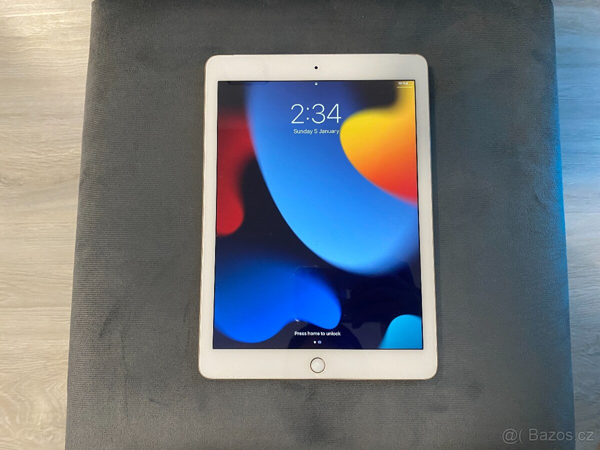 iPad Air 2 Cellular + WiFi 16GB Gold s magnetickým pouzdrem