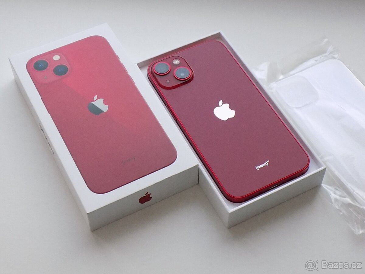 APPLE iPhone 13 256GB Red - ZÁRUKA 12 MĚSÍCŮ - 100% BATERIE