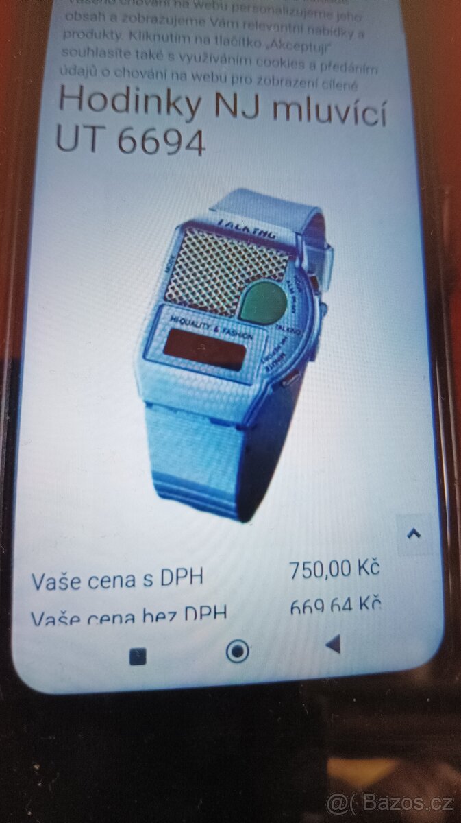 Mluvící hodinky.