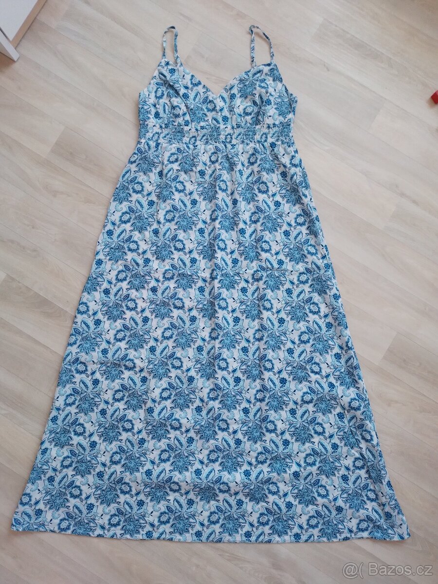 Letní maxi šaty na ramínka Oodji vel. L-XL