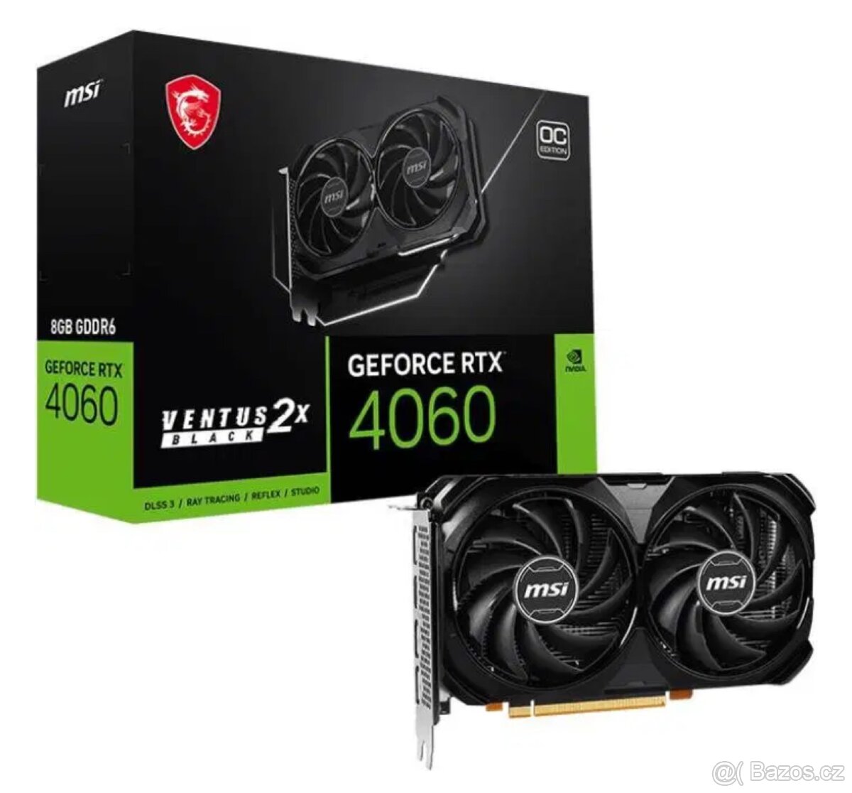 🔹 PRODÁM VGA MSI GeForce RTX 4060 VENTUS 2X BLACK OC 8G 🔹