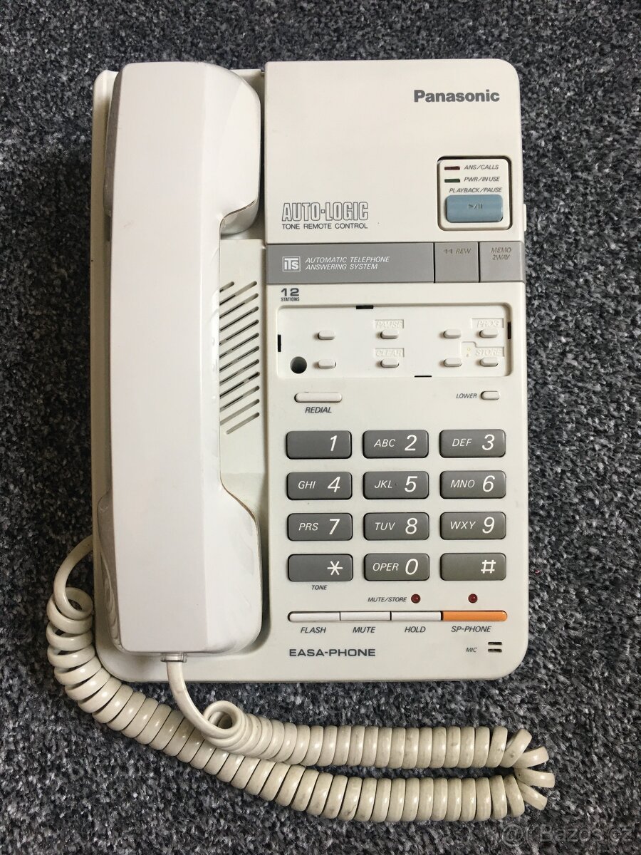 Telefon Panasonic se záznamníkem retro