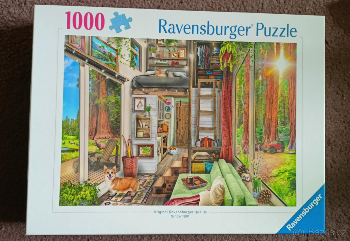puzzle 1000 chata Ravensburger