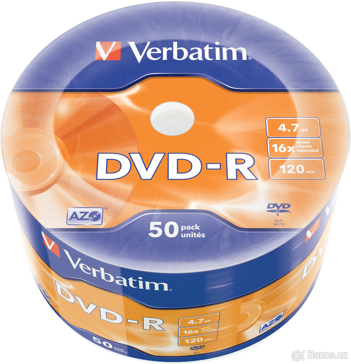 VERBATIM DVD-R 4,7GB, 16x, 50 ks
