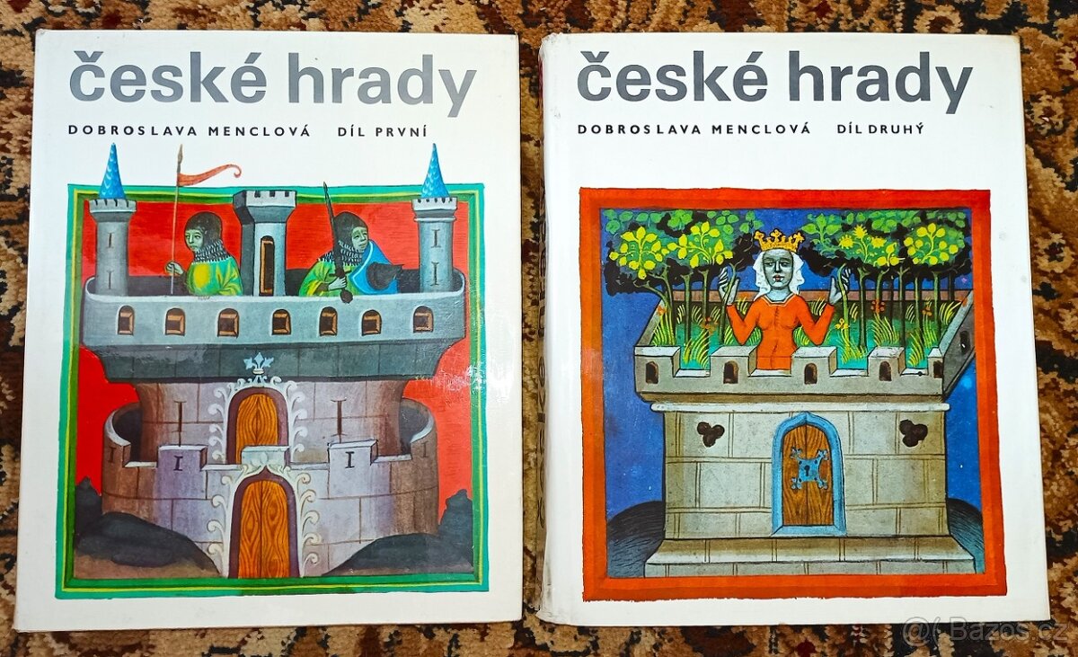 České hrady - 1.+2. díl - monumentální kniha - 990 stran