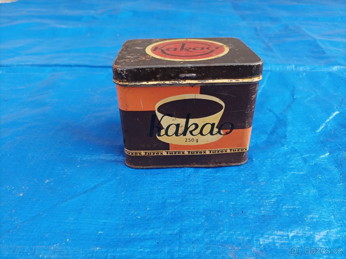 Plechová dóza Kakao Tuzex č. 1
