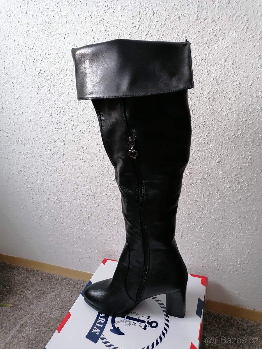 Kozačky nad kolena vel. 38
