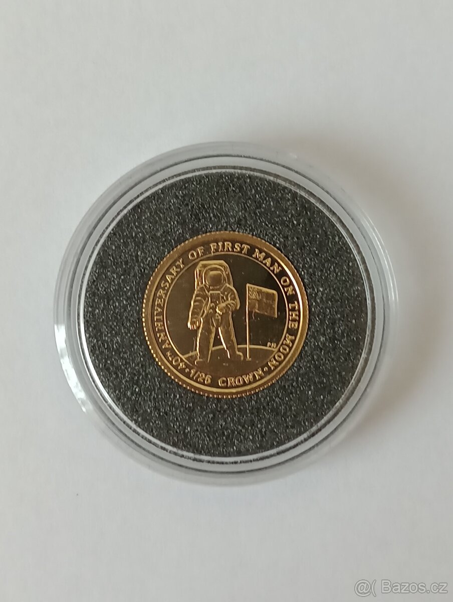 Zlatá mince 1,22 g., Au 999,9 s certifikátem