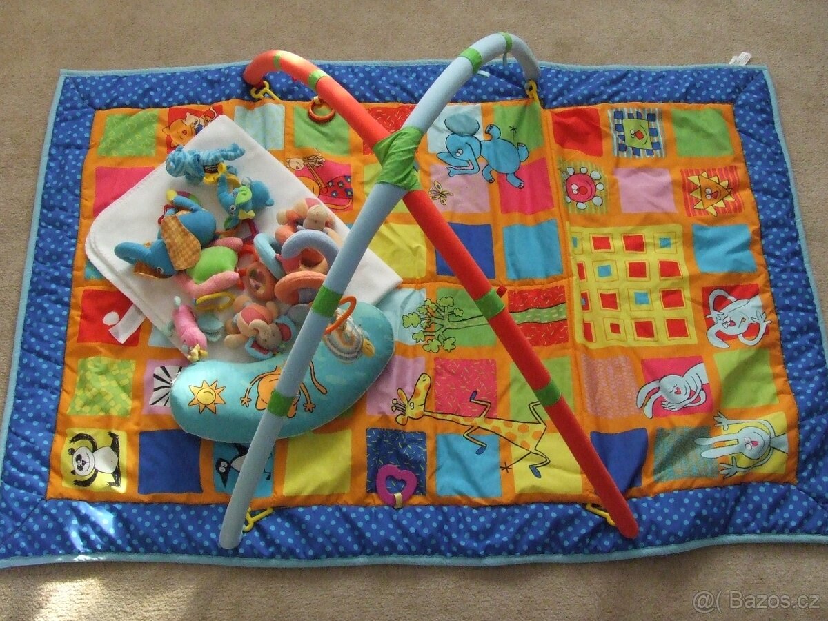 Hrací deka s hrazdičkou zn. TAF TOYS + hračky